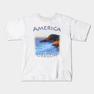 America - Oregon - Heceta Head Lighthouse Kids T-Shirt